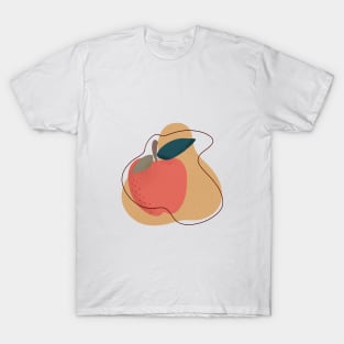 Modern Apple, Fruit illustration T-Shirt